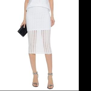T by Alexander Wang laser cut skirt